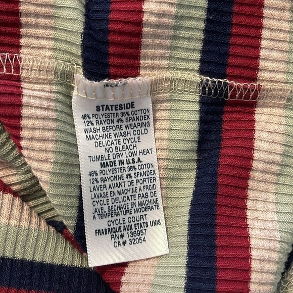 SOLD Anthropologie Stateside Striped Ribbed Knit Dress size M - Picture 6 of 7
